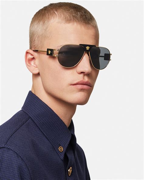 versace aviator sunglasse 2164|Versace sunglasses aviator style.